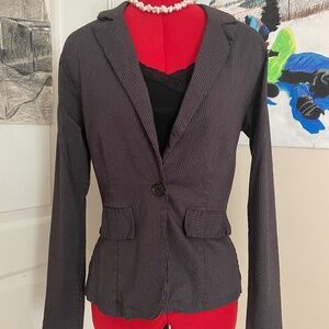 Vintage Grey and black pinstripe blazer